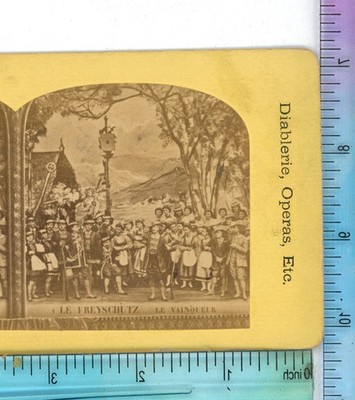 Le Freyschutz le Vainqueur Theatre Art Stereoview