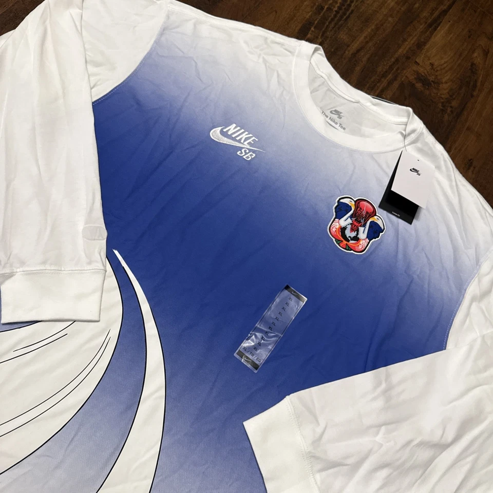 全新带标签 Nike SB Team USA Olympics Federation 滑冰 T 恤 白色 HF4376-100 男式 XL。 A5 — 第 4/4 张图片