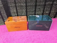 ONIETOIY 32 Steps Magical Brain Teaser Secret Puzzle Wooden Box