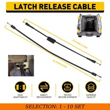 2-20 Rear Upper Lower Door Latch Release Cable for Ford E150 250 350 450 1992-09