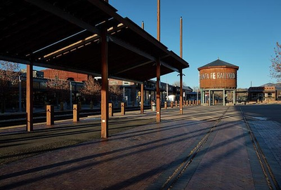 #ad large refurbished old water tower that is often used as graphic symbol t 2 $12.99