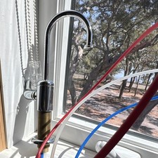High Arc Chrome Kitchen Faucet Single Handle Lever Deck Mount Modern Metal
