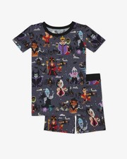 Little Sleepies Size 9/10 Disney Villains SS Shorts Pajama PJ Set NWT