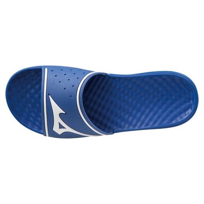 Mizuno Japan Soccer Football Sports Relaxing Slide Sandal 11GJ2020 Blue tom10