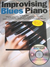 IMPROVISING BLUES PIANO by MARTAN MANN + CD - AMSCO - VGC