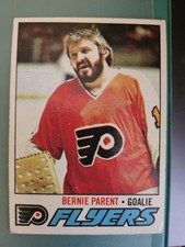 1977-78 Topps Hockey Card # 65 Bernie Parent (HOF) - Flyers (EX)