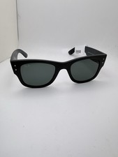 Gafas de sol Ray-Ban Mega Wayfarer RB 4840S 601-S/71 negro arena mate 50 mm con estuche