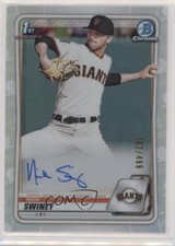 2020 Bowman Draft Chrome Picks Refractor /499 Nick Swiney #CDA-NS Auto 0o6v