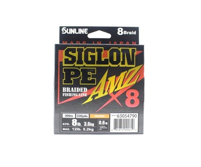 Sunline P.E Line X8 Siglon AMZ 300m P.E 0.6 8LB Orange (0619)