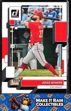 Jesse Winker 2022 Donruss #185 Cincinnati Reds Baseball