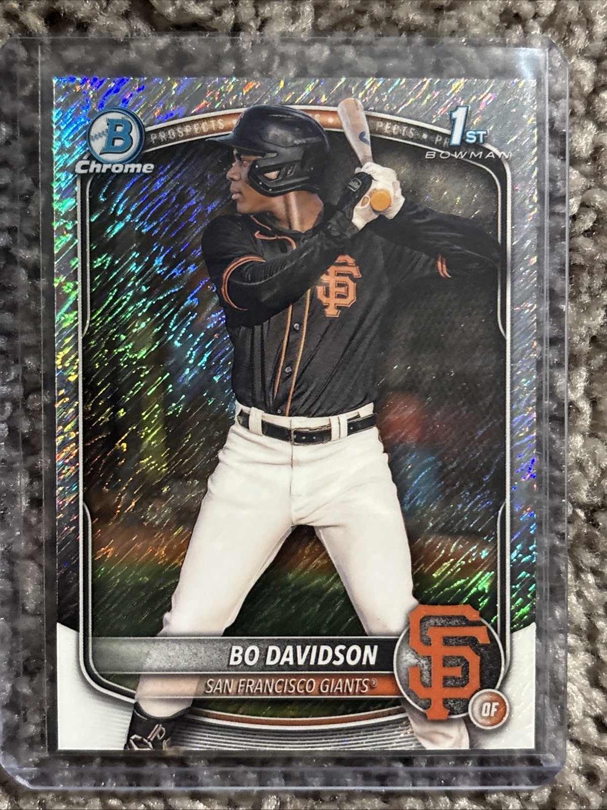 2025 Bowman Chrome 1st Bo Davidson Shimmer Refractor #BCP-206