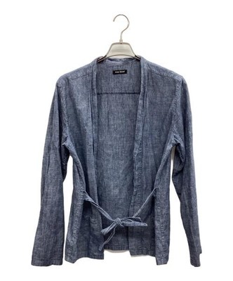 evan kinori                    collarless shirt jacket navy