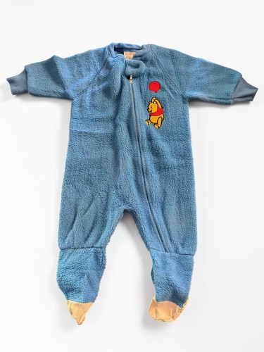 Vintage Pre 1986 Winnie The Pooh Footed Blanket Sleeper Pajamas Size 1 T