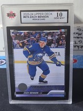 23-24 Upper Deck Zach Benson Young Guns Rookie 🚨🚨🚨 KSA 10 Pristine Gem Mint