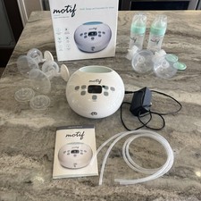 Motif Luna Double Electric Breast Pump for Milk Pumping Containers UsedWorksPics