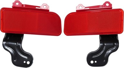  2Pcs Red Rear Left and Right Bumper Reflector Light Marker for CRV 2015-2016 