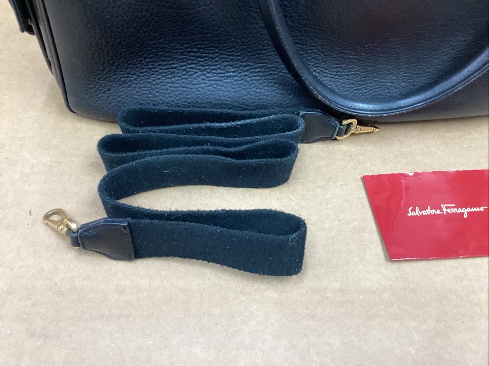 Maletín Salvatore Ferragamo E0-215818 CUERO NEGRO VINTAGE Foto 3 de 4
