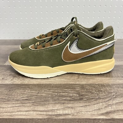 NEW Nike Lebron 20 XX Olive Green Suede Basketball DV1193-901