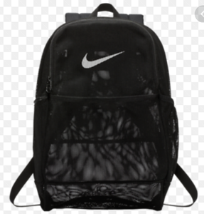 nike backpack mesh black