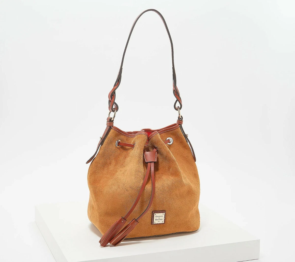 As Is Dooney & Bourke Suede Tasha Drawstring Bag 