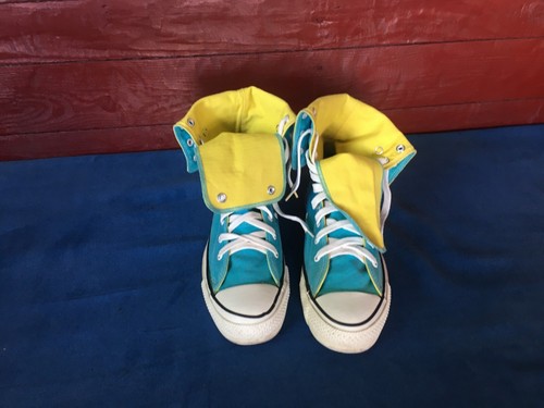Scarpe sneakers alte vintage CONVERSE ALL STAR. Taglia Uomo US 9 USA - Foto 8 di 10