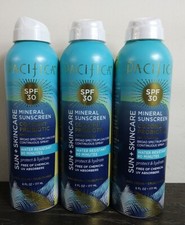 3 Pack Pacifica Mineral Sunscreen Spray Coconut Probiotic SPF 30 6 Fl Oz New