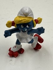 Vintage Skates Smurfette Skating Rollerblade Sports Peyo Schleich 1980s