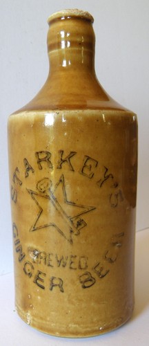 Starkey's Brewed Ginger Beer Stoneware Bottle c.1900+ - Picture 2 of 8