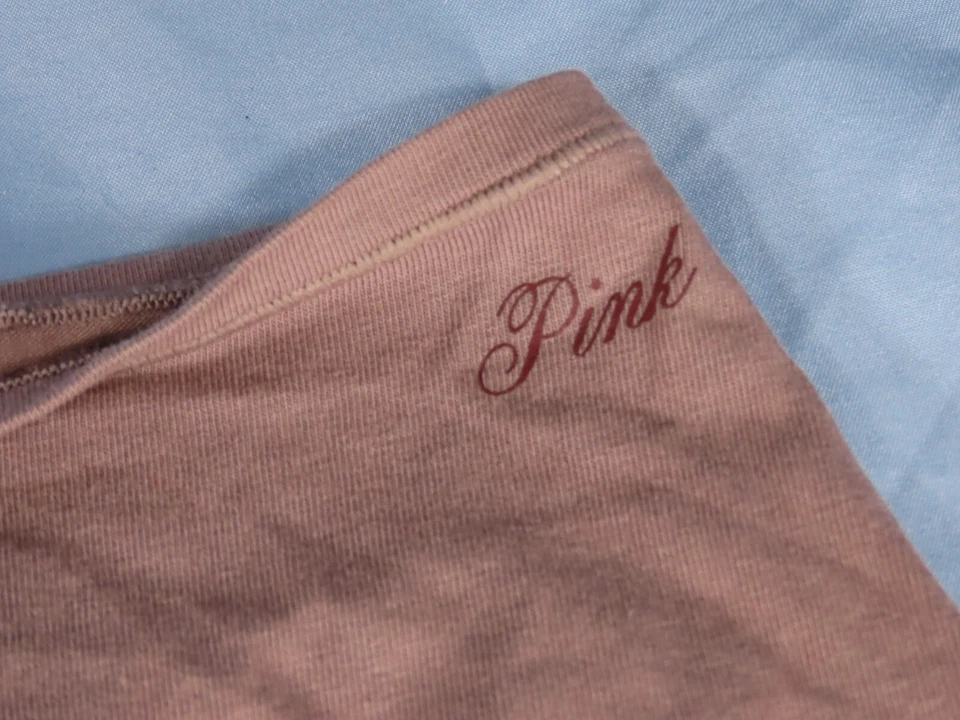 BRAGAS BOXER/CORTO DE NIÑO MARRÓN MUDO ROSA DE COLECCIÓN Victoria's Secret mezcla de algodón M Foto 2 de 4