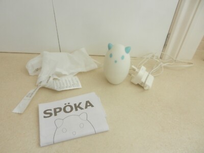 Ikea Spoka Baby Toddler Nursery Night light Blue plug instructions  Discontinued UK