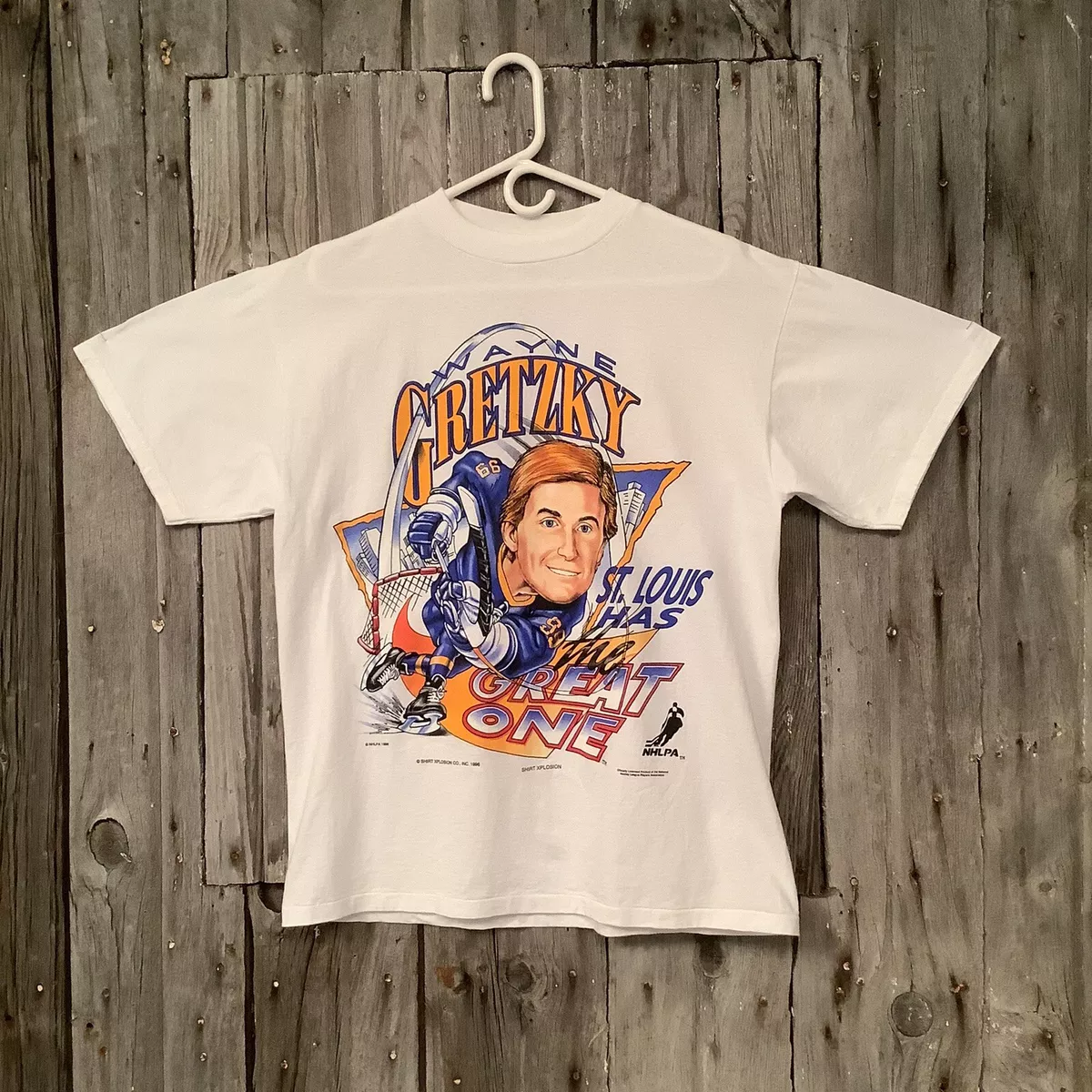 St. Louis Blues Mitchell and Ness Wayne Gretzky T-Shirt NHL Hockey Shirt