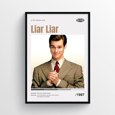 Liar Liar Movie Poster Print, Wall Art - Unframed