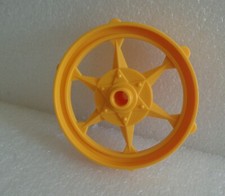 VINATGE MATTEL SHOGUN WARRIORS ZARGON ROBOT MECCANIZZATO GIALLO RUOTA ROTONDA PARTE