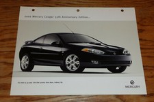 Original 2002 Mercury Cougar 35th Anniversary Edition Sales Sheet Brochure 02