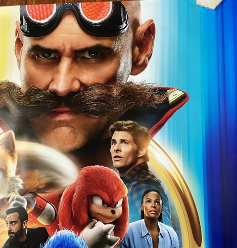 SONIC 2 The Hedgehog 2022,Jim Carrey Original D/S Movie Poster 48x70inc - 第 7/11 張圖片