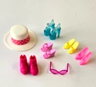 Vintage  LOT Mattel Barbie AccessoriesHat Stilettos Boots Heels Sunglasses Shoes