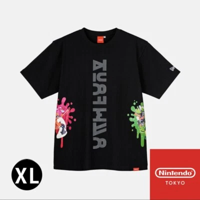 T-shirt noir New Era X Splatoon SQUID ou OCTO Nintendo Tokyo Limited Large - Photo 1/4