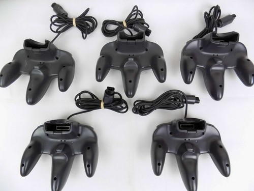 Genuine Nintendo 64 Full Black N64 Controller - 9/10 Joystick - TESTED! - Picture 4 of 4