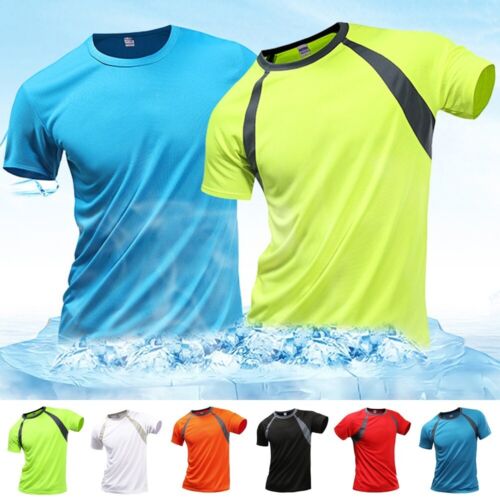 Breathable and Moisture Wicking Men's Sports Top Perfect for Running and Gym - Picture 1 of 14