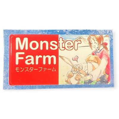 Master Rancher Sticker Sony PlayStation 1 PS1 Monster Rancher Farm 1997 VTG Vintage Memory ...