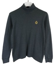 RALPH LAUREN Lauren Damen Sweatshirt SMALL Hoher Rollkragen Pullover Grau