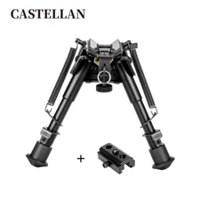 6-9'' Heavy Duty Bipod Swivel Pivot Tiltable Rifle Bipod With 20mm Adapter