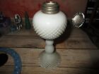 Milk Glass Hobnail Lamp Base white vintage home light bottom