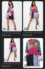 Boohoo Boho Dress Tunic Top Size 8