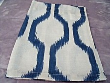 NICE Blue GEO VALANCE Curtain 54" X 17" Link Design Nautical Decor