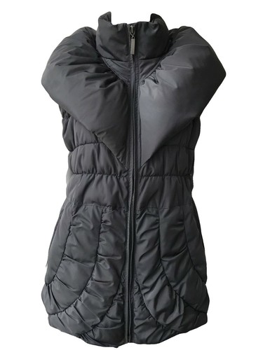 Ciao Milano Coco Black Grey Puffer Vest 