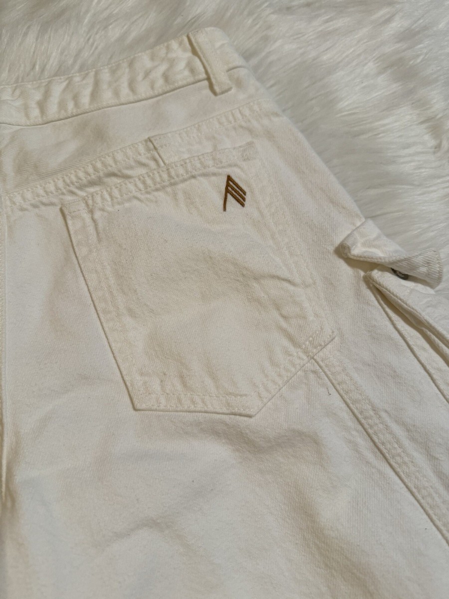 The Attico Cargo Denim Jeans White Size 24 | eBay