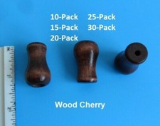 Cord Wood Tassel / Drops Pull End for Blinds or Shades Cherry Color 10-30Pack