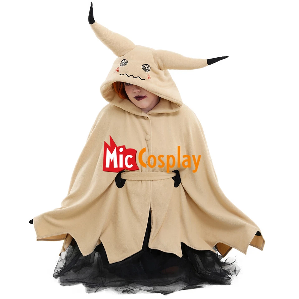Para mujeres Mimikyu Halloween Capa Vestido Juegos con disfraces Disfraz Capa Falda Cinturón Guantes Foto 4 de 4