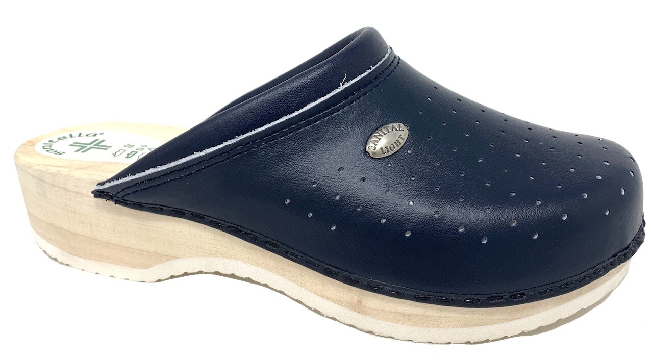 SANITELLA 2750 BLU FORATO ZOCCOLI SOTTOPIEDE VERO LEGNO FONDO MICRO LEGGERO RIGA